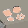 Modern Simple Design Square Round Flower Shaped Ceiling Lights For Bright Ceiling Lighting 3d model