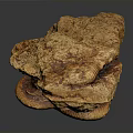 Natural Orange Rock Formation With Rough Textured Surface And Unique Irregular Shape 3d model