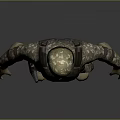 3D Tactical Character Model in Camouflage Uniform With Helmet Goggles Bulletproof Vest and Knee Pads