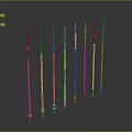 Spear Ancient Weapon Cold Weapon Medieval Item Medieval Weapon Sword Axe 3d model