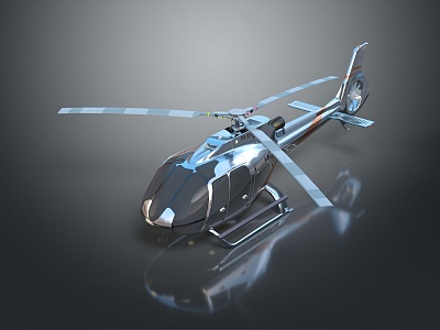 Modern Helicopter Civil Helicopter 3d model