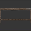 Rustic Brown Wooden Bench Furniture With Simple Design And Solid Structure