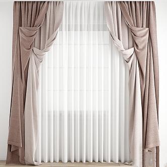 Modern Curtain Blinds Roman Window Curtain Fabric 3d model