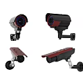Projection Monitoring Surveillance Cameras With Different Designs For Security Use