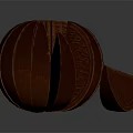 Fresh Brown Sliced Fruit With Segmented Texture And Healthy Organic Look