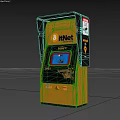 modern cash machine self-service teller machine 3d model
