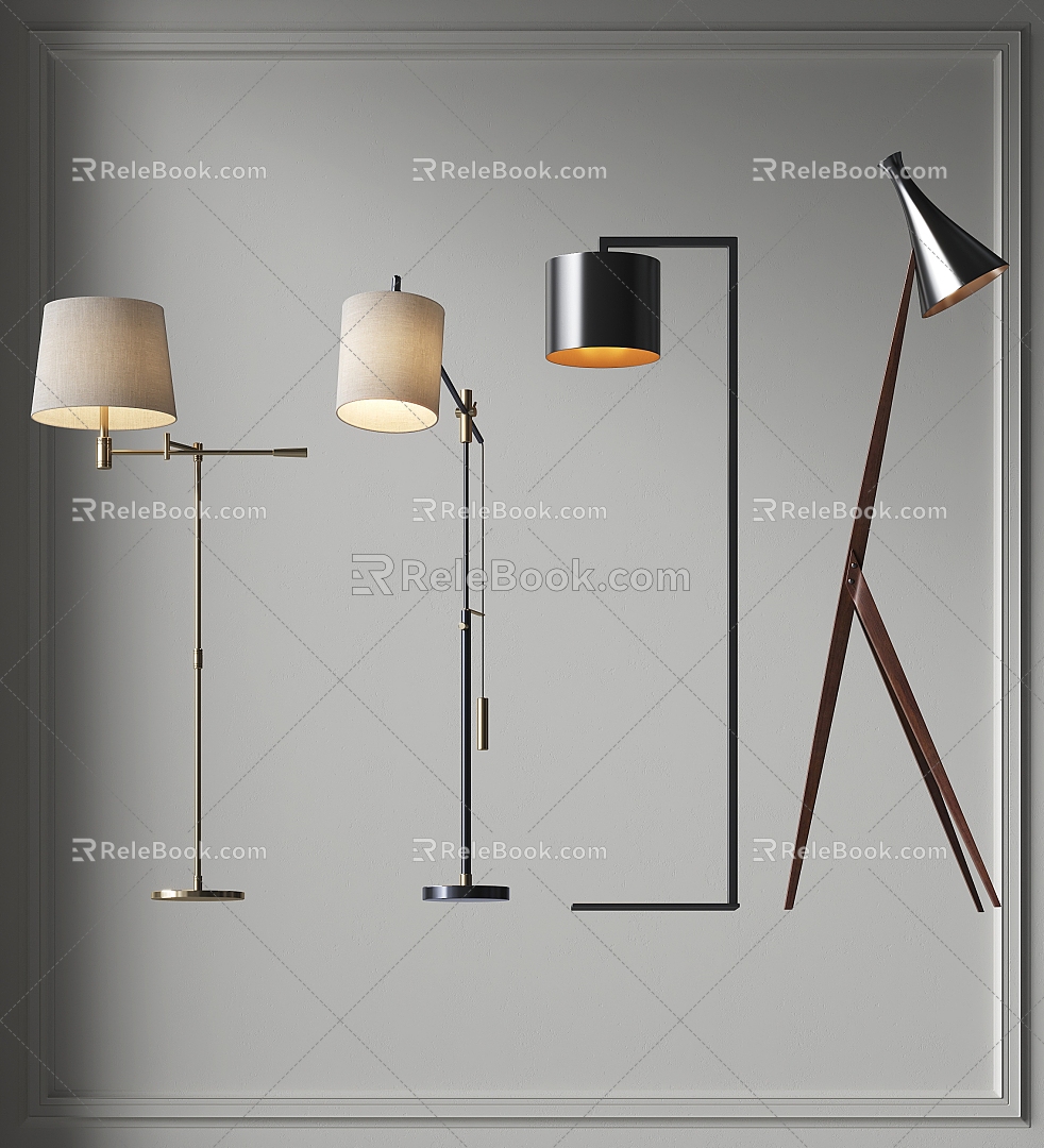 Floor Lamp Combination Metal Floor Table Lamp Living Room Floor Lamp Fishing Lamp Simple Light Luxury Floor Lamp model