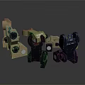 Tactical Weapon Scopes In Different Colors For Military And Hunting Applications