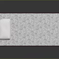 Comfortable Mattress With Patterned Surface On Wooden Bed Frame And White Pillow