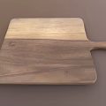 Wooden Cutting Board With Handle For Food Preparation In Home Kitchen