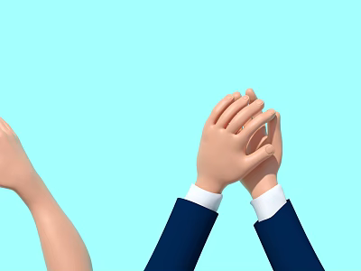 Modern Gestures 3d model Modern Gestures 3d model