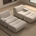 Modern Lazy Sofa Casual Sofa Single Sofa 3d model