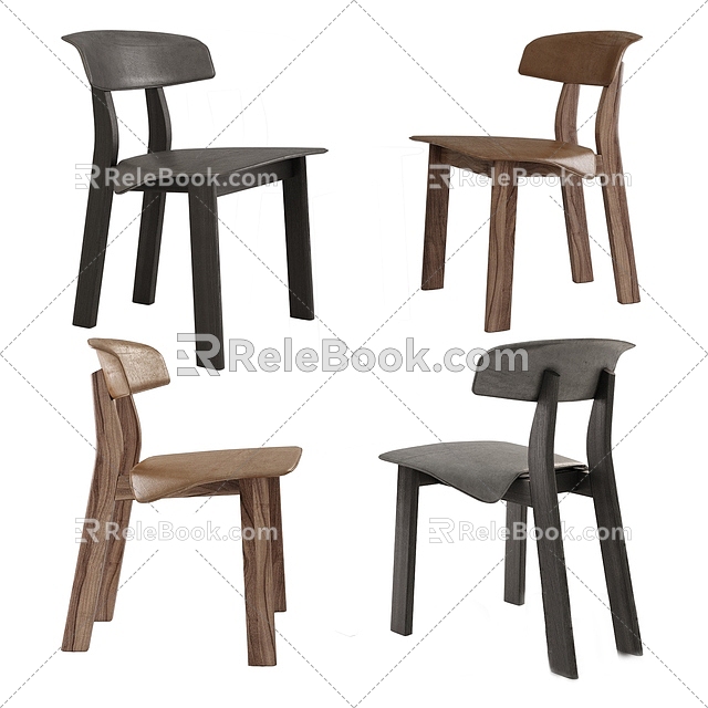 Chair Seat Single Chair Stool Leisure Chair 3d model