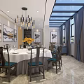 Luxurious Private Box Interior With Comfortable Sofas Coffee Table And Dining Table