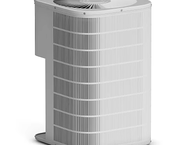 White Tower Air Cooler Fan With Efficient Cooling And Grille Panels For Home Use 3d model