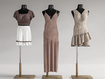 Modern Model Clothing Model Clothes Skirt 3d model