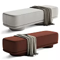 modern bed end stool sofa stool sofa bench 3d model