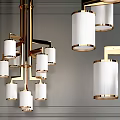 Light Luxury Chandelier Simple Chandelier 3d model