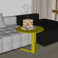 Nordic BB Italiains Wind Side Table Small Coffee Table Small Round Table Corner Table Bedside Table 3d model