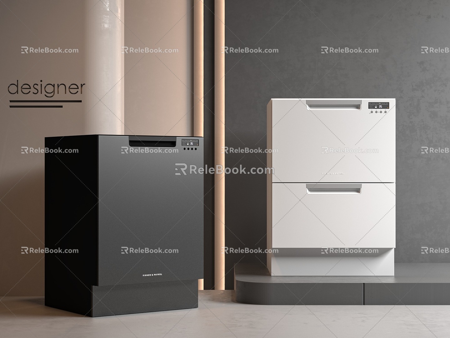 Dishwasher Built-in Dishwasher 3d model