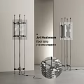 Modern Minimalist Floor Lamp Metal Floor Lamp Optical Axis Optical Axis Floor Lamp Art Floor Lamp 3d model