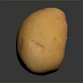 Ripe Yellow Mango with Smooth Skin and Red Spots on Black Background with Reflection
