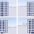 New Chinese-style Residential Building Elegant Multi-storey Residence 3d model