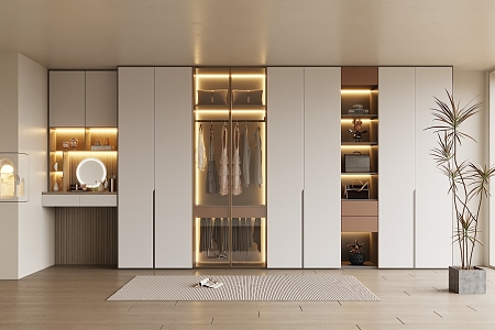 Modern wardrobe 3d model