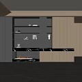 Modern bookcase 3d model
