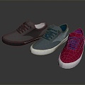 Casual Shoes Jogging Shoes Bean Shoes Loafers Flat Shoes Low-top Shoes Low-top Shoes Loafers 3d model