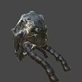 Two Beige And Silver Skull Hats With Mesh Face Mask And Side Tube Design