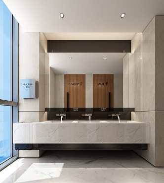 Modern toilet washbasin 3d model