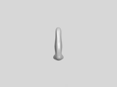 Game Movie Character 3D Model Concept Design With Smooth White Texture And Gray Background 3d model