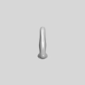 Game Movie Character 3D Model Concept Design With Smooth White Texture And Gray Background