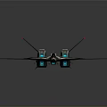 Futuristic Spacecraft Model With Advanced Aerospace Design And Cosmic Features