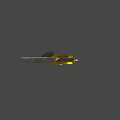 Ornate Gold Silver Sword With Red Wrapped Hilt And Sharp Decorative Blade