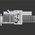 Automated Industrial Conveyor System With Mechanical Structure And Belt Components