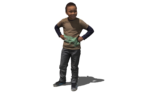 The Modern Boy 3d model