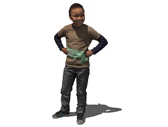 The Modern Boy 3d model