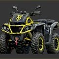 All Terrain Vehicle Toy Car Four-wheeler Beach Car Four-wheel Motorcycle Mountain Bike Off-road Mountain Bike 3d model