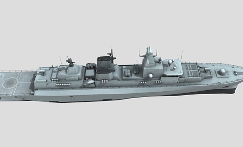 ship warship submarine aircraft carrier warship 3d model