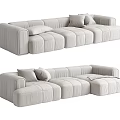 Modern Combination Sofa Multiplayer Sofa 3d model