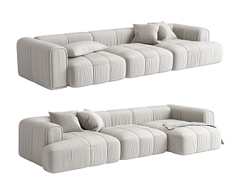 Modern Combination Sofa Multiplayer Sofa 3d model