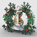 LEGO toy blocks christmas wreath christmas gift christmas christmas decoration 3d model