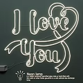 Neon Lamp Combination With I Love You Design For Room Wall Decor