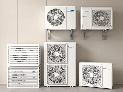 Panasonic Air Conditioner Fan Various Models with Efficient Cooling Systems for Home Use 3d model