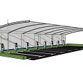 Outdoor Vehicle Parking Canopy With Clear Polycarbonate Roof And Steel Support Frame