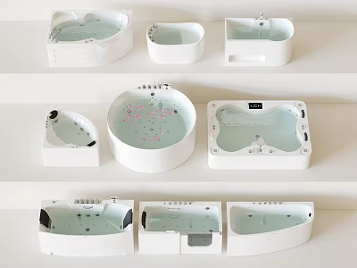 Variety Of Bathtubs For Different Bathroom Styles 3d model