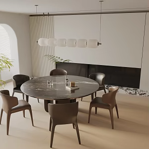 Modern table combination 3d model
