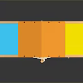 Colorful Wooden Toy Storage Cabinet With Playhouse Design And Multi Layer Shelves